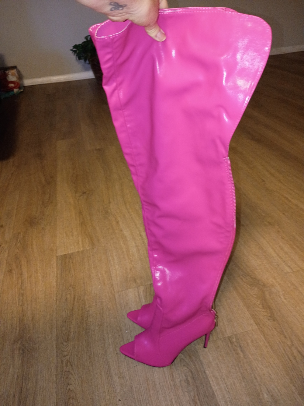 Cape Robbin Hot Pink Toxic Over-the-Knee Stiletto Boots - Women
